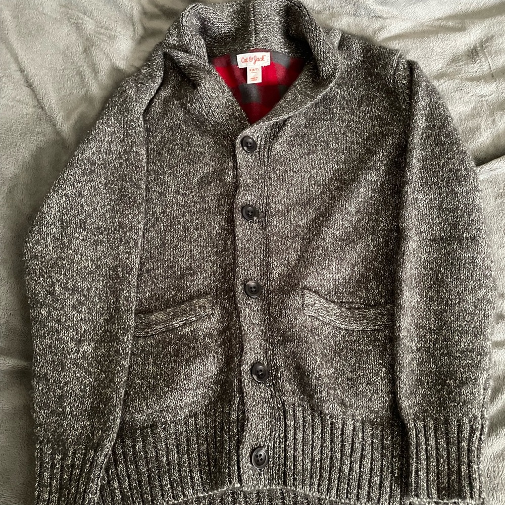 Cat & Jack Woolrich Gray Men's Sweater
